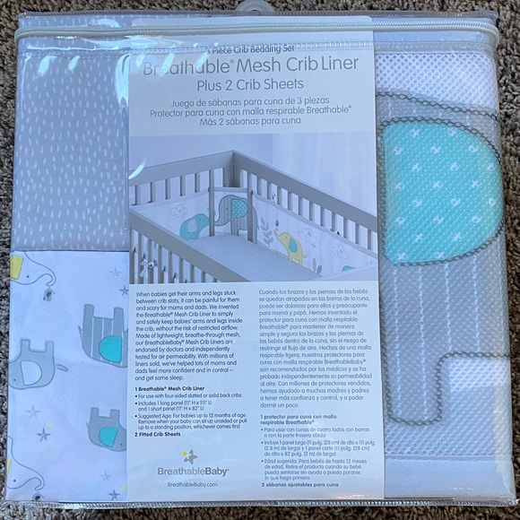 3 piece Crib Bedding - Picture 3 of 5